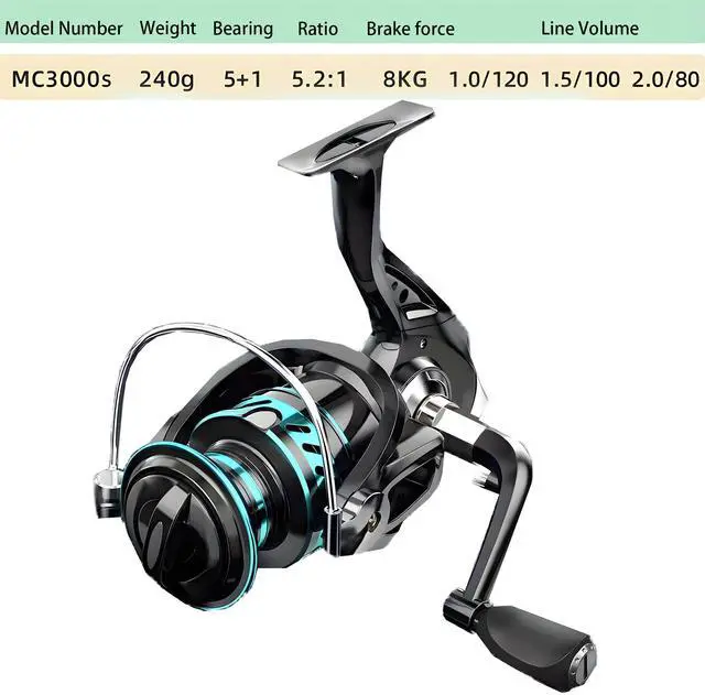 Alt view image 6 of 7 - BlueFire 2-Piece Baitcasting Fishing Rod & Reel Combo, 6.8-Foot Carbon Fiber
