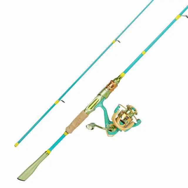 Alt view image 3 of 7 - Bluefire Spinning Fishing Rod and Reel Combo, Fishing Pole Kit with Rubber Cork Handle,Stainless Steel Guides and Ceramic Rings