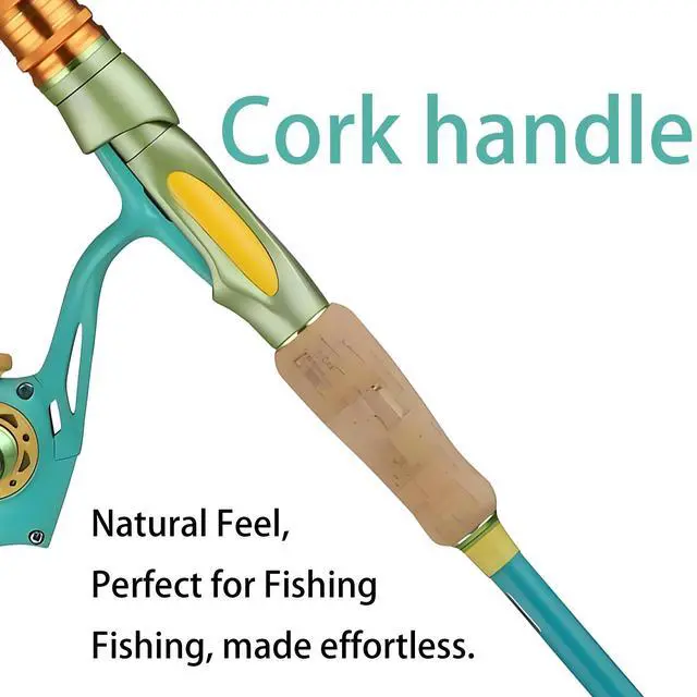 Alt view image 5 of 7 - Bluefire Spinning Fishing Rod and Reel Combo, Fishing Pole Kit with Rubber Cork Handle,Stainless Steel Guides and Ceramic Rings