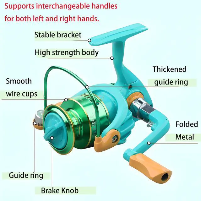 Alt view image 4 of 7 - Bluefire Spinning Fishing Rod and Reel Combo, Fishing Pole Kit with Rubber Cork Handle,Stainless Steel Guides and Ceramic Rings