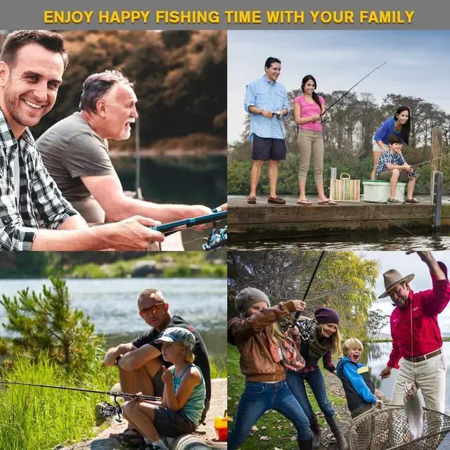 Alt view image 6 of 7 - Fishing Rod Kit, Carbon Fiber Telescopic Fishing Pole and Reel Combo with Spinning Reel, Line, Lure, Hooks and Carrier Bag, Fishing Gear Set for Beginner Adults Saltwater