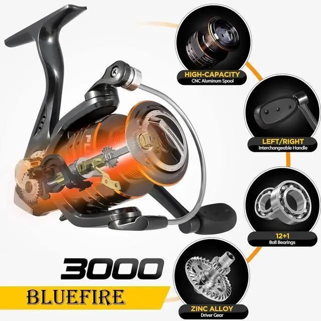 Alt view image 4 of 7 - Fishing Rod Kit, Carbon Fiber Telescopic Fishing Pole and Reel Combo with Spinning Reel, Line, Lure, Hooks and Carrier Bag, Fishing Gear Set for Beginner Adults Saltwater