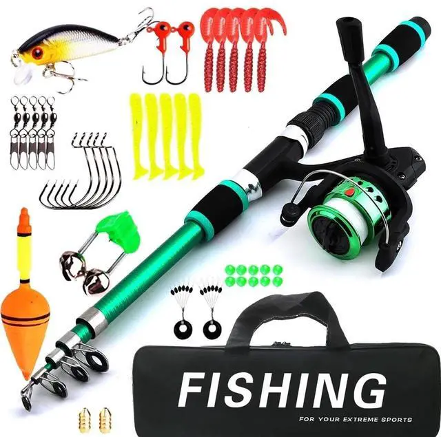 Main image of BlueFire Kid Fishing Pole, Portable Telescopic Fishing Rod Set, Fishing Rod and Reel Combo Kids Fishing Gear for Boys and Girls Age 5-10 and Youth