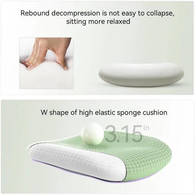 Alt view image 5 of 7 - SIHOO Ergonomic Office Chair, Mesh Computer Desk Chair with Adjustable Lumbar Support, High Back chair for Big and Tall, White and Green