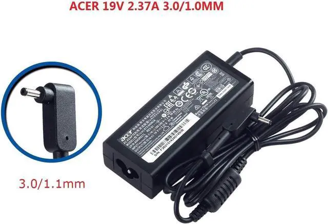 Alt view image 7 of 7 - ACER 19V 2.37A 45W 3.0/1.1mm Slim Pin AC Adapter for ACER Aspire One Cloudbook AO1-131 AO1-131 AO1-431 Chromebook 11 C730 Chromebook R 11 C738T Chromebook 13 C810