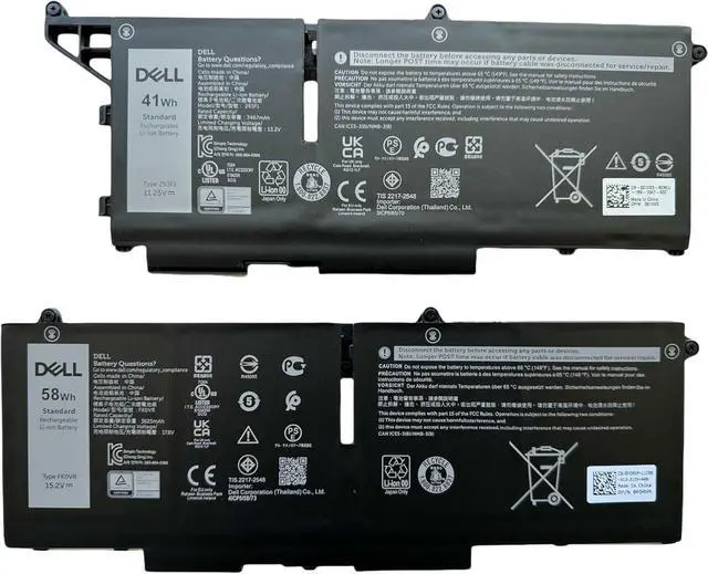 Alt view image 3 of 7 - 07KRV 15.2V 58Wh 4-Cell Li-ion Battery For DELL Latitude 5330/5330 2-in-1, Latitude 7330/7330 2-in-1,Latitude 7430/7430 2-in-1,Latitude 7530, Latitude 5430,Latitude 5530 , Precision 3570 Laptops