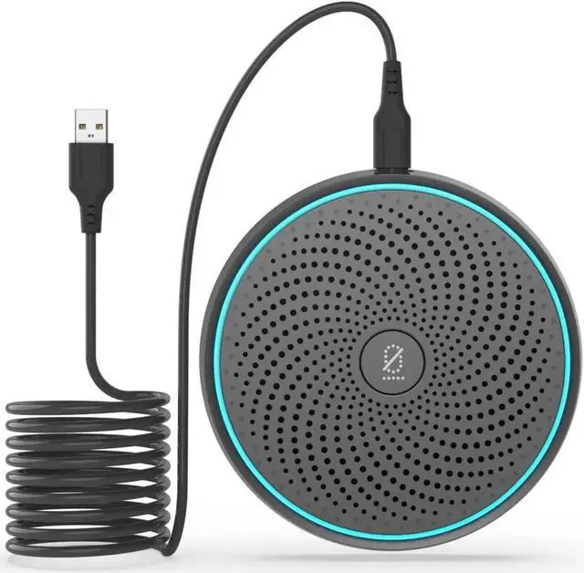 Main image of Conference USB Microphone, ANSTEN Omnidirectional Condenser PC Mic Pick Up Voice 10ft,Ideal for Video Conferencing Recording, Skype, Online Class, Court Report, Compatible with Mac OS X Windows