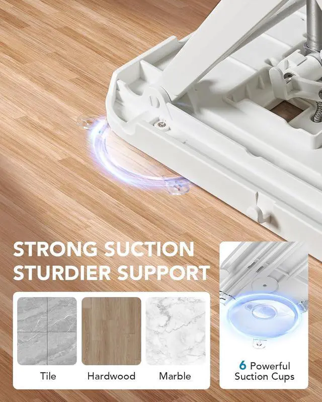 Alt view image 4 of 7 - HUANUO 2-in-1 Electric Chair Lift for Elderly Floor Lift & IP68 Waterproof Bath Lift for Tub, Foldable, 308 lbs Capacity, Remote Control, Height Adjustable 2.3"-18.9", for Fall Recovery & Home Care