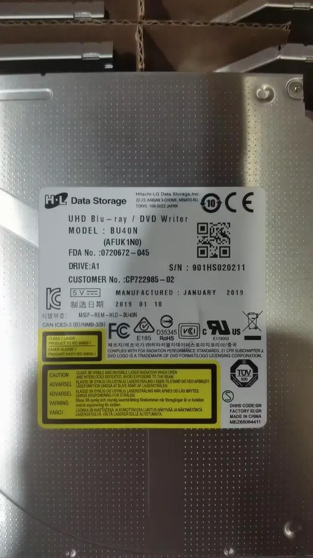 Alt view image 3 of 6 - Blue Light UHD 4K Built-in Optical Drive BU40N, BU50N High-Speed Blu-ray Recording Drive Optical Drive