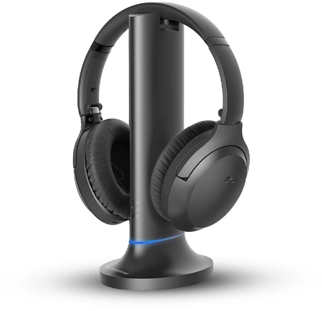 Main image of Opera Plus - Wireless TV Headphones with HDMI ARC Input Clear Dialogue & Volume Boost for Seniors, Optical Soundbar Passthrough, Charging Transmitter Base