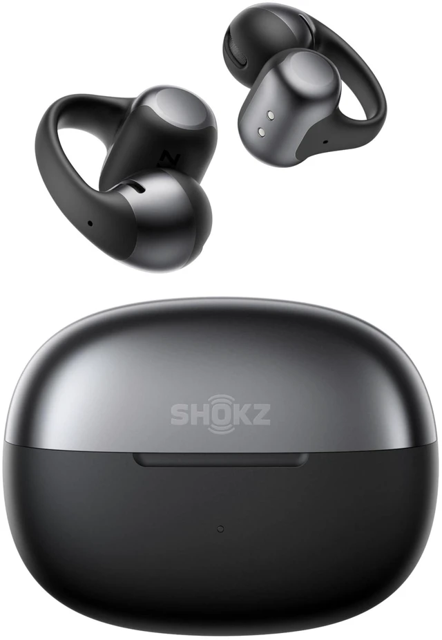 Main image of OpenDots ONE Open-Ear Clip-On Bluetooth Earbuds, Black, Dolby Audio Clip-on design; Open ear awareness; Lightweight secure fit; Dolby Audio; 40H listening; Travel/Commuting/Yoga use