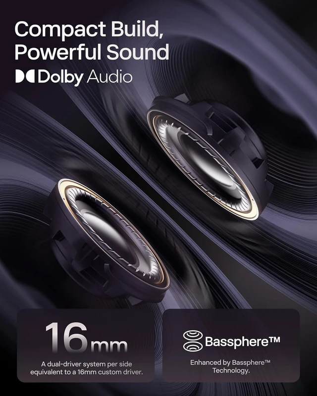 Alt view image 7 of 7 - OpenDots ONE Open-Ear Clip-On Bluetooth Earbuds, Black, Dolby Audio Clip-on design; Open ear awareness; Lightweight secure fit; Dolby Audio; 40H listening; Travel/Commuting/Yoga use