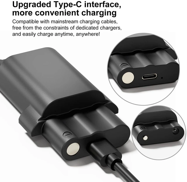 Alt view image 4 of 7 - M210 Battery Pack Compatible with M210, M210-LAB, BMP21-LAB, BMP21-PLUS M210 RechargeableLabel Printer Battery External Replacement battery with USB C Input, 2400mAh 7.4V 17.76W