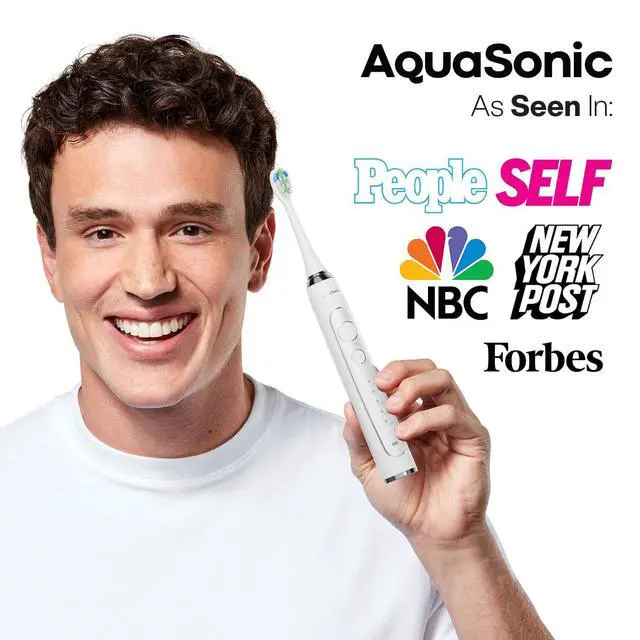 Alt view image 6 of 7 - Vibe Series PRO Ultra-Whitening Electric Toothbrush 5 Modes & Smart Timers Premium Travel Case & 6 Proflex Brush Heads ADA Accepted Toothbrush (Optic White)