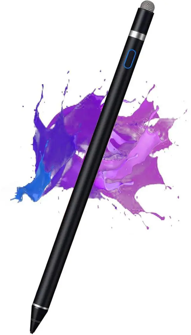Main image of Active Stylus Pen for iPhone/iPad/Android, Pencil with Dual Touch Function, Rechargeable Digital Fine Point Pen for Apple iPad Pro/Air/Mini/iPhone/Cell Phone/Samsung/Tablet Drawing & Writing