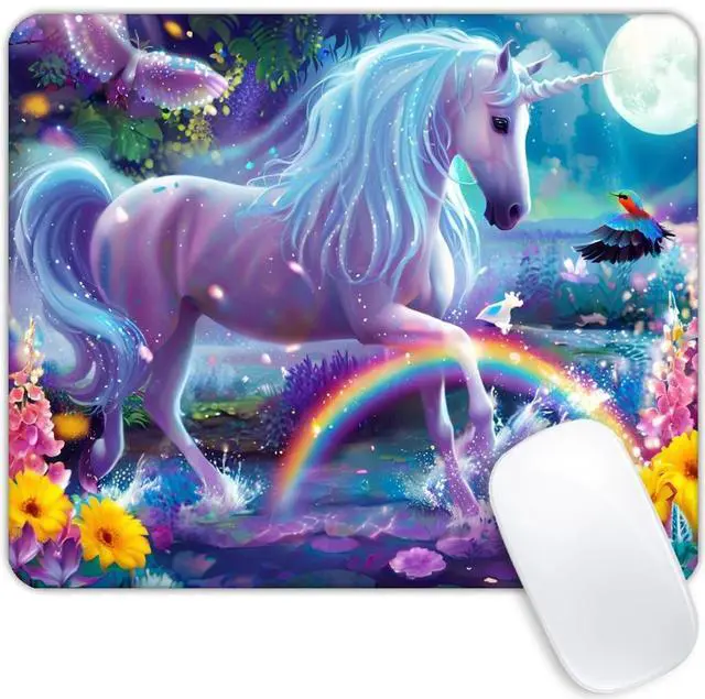 Main image of Square Mouse Pad Shining Unicorn,Gaming Mouse Pads for Desk,Soft Computer Waterproof Non-Slip Mouse Mat