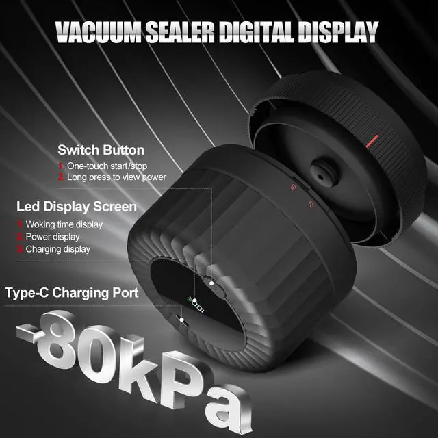 Alt view image 4 of 6 - 2026 Latest Electric Mason Jar Vacuum Sealer Kit for Mason Jars with Wide and Regular Mouth Canning Jar Lids