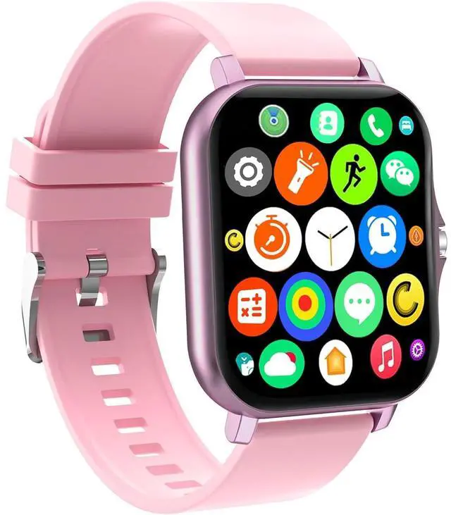Main image of Smart Watch, 1.81" Upgraded Full Touchscreen Smart Watch for Android iPhones with Bluetooth Call, Sleep Tracker, Multiple Sports Fitness Tracker with Smart Watches for Women Men (Pink)