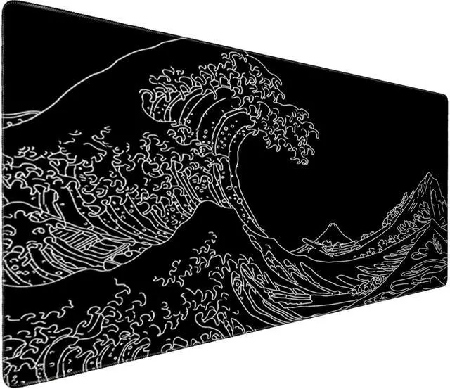 Main image of Waterproof Large Gaming Mouse Pad 31.5" x 15.7" Full Desk Mat, Non-Slip Rubber Base, Stitched Edges, Durable Surface for Esports, Office, Home