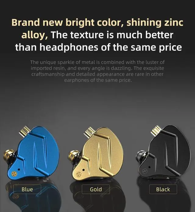 Alt view image 2 of 7 - KZ ZSN PRO X IEM Earphones Dual Driver in Ear Monitor 1BA 1DD Wired Earphones HiFi Gaming Earbuds for Phone Computer Tablet