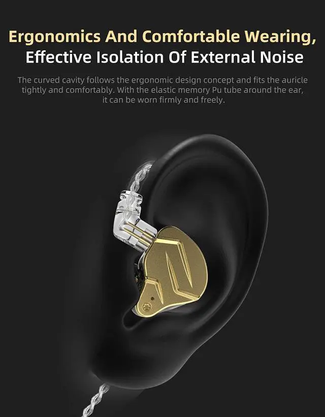 Alt view image 4 of 7 - KZ ZSN PRO X IEM Earphones Dual Driver in Ear Monitor 1BA 1DD Wired Earphones HiFi Gaming Earbuds for Phone Computer Tablet