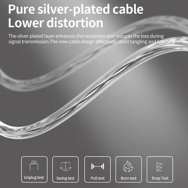 Alt view image 6 of 7 - KZ ZSN PRO X IEM Earphones Dual Driver in Ear Monitor 1BA 1DD Wired Earphones HiFi Gaming Earbuds for Phone Computer Tablet