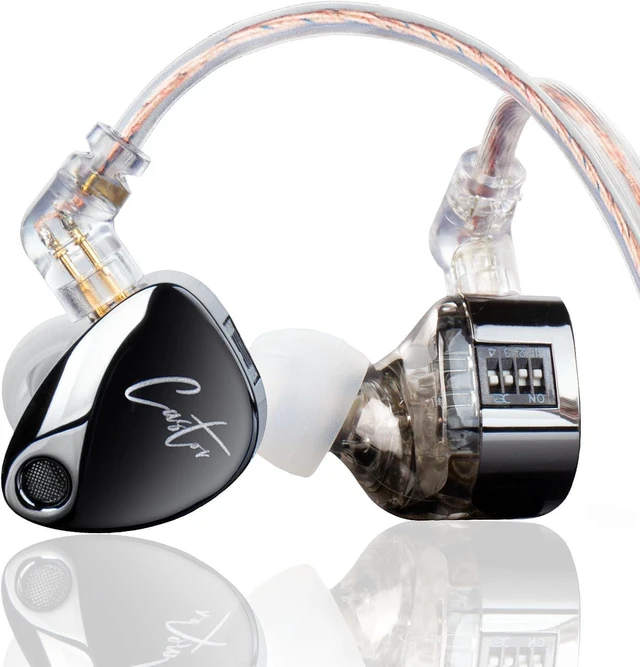 Main image of in Ear Monitor Headphones, KZ Castor Improved Bass HiFi Earphone Sound Tunable Noise Isolating IEMs, Dual-Dynamic Driver Wired Earbuds with Detachable Cable for Singers Musicians