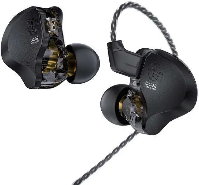 Main image of in Ear Monitor Headphones,CCZ DC02 In Ear Monitor Dual Magnetic Circuit DD Wired Earbuds,Professional Hifi Earphone,Stereo Sound Gaming Earbud,IEM for Gaming,CCZ IEM Earphone for System(Black,No MIC)