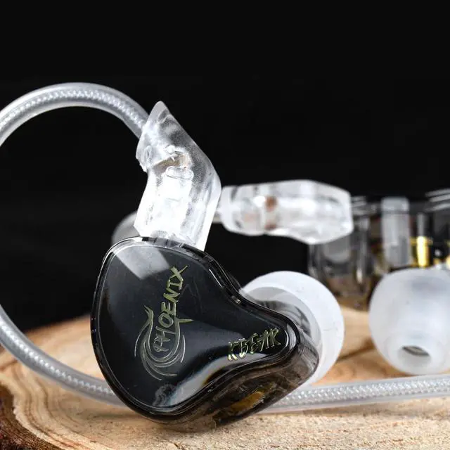 Alt view image 2 of 6 - KBEAR Phoenix Wired Earbuds, Black with Mic | in Ear Headphones with 10mm DD+PET Driver, Stereo Clear Sound Gaming Headphones, in Ear Monitor for Music Gaming
