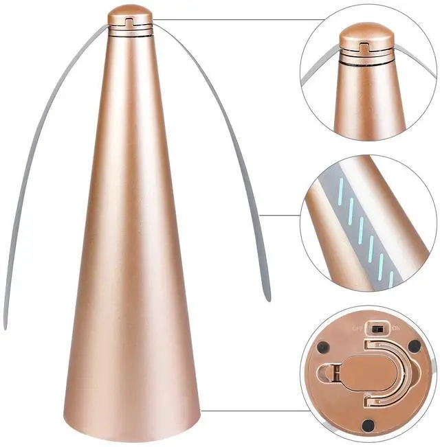Alt view image 3 of 7 - 3 PCS Fly Fan for Table Picnic Gold Fly Fan Outdoor Food Fruit Fans for Indoor Outside Meal Table Fly Fan for Restaurant Home Party