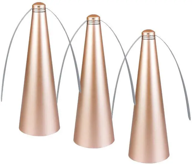 Main image of 3 PCS Fly Fan for Table Picnic Gold Fly Fan Outdoor Food Fruit Fans for Indoor Outside Meal Table Fly Fan for Restaurant Home Party