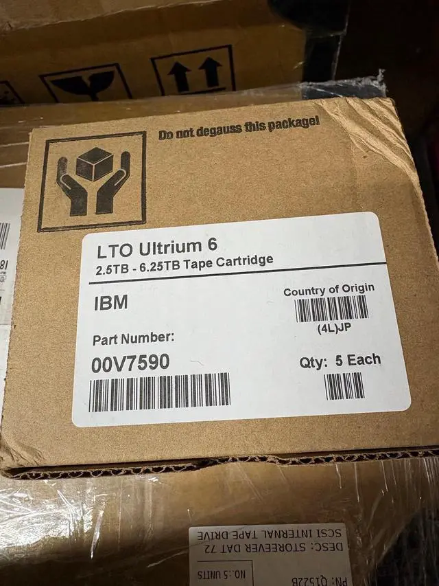 Alt view image 2 of 2 - Ibm 00V7590 LTO Ultrium-6 Tape Drive Barium Ferrite BAFE
