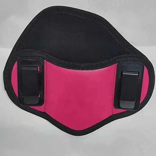 Main image of Hunting Gun Holster Concealed Carry Holsters PU Leather Metal Clip Gun (Right and Left Hand Optional) pink
