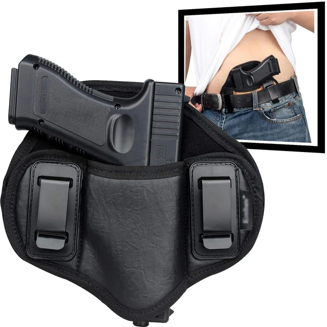 Main image of Universal Ambidextrous Carry Pouch, Durable Tactical Pouch with Dual Metal Clip Closure, Comfortable Daily Carry for Men & Women, Low-Profile Design, Fits Most Compact Gear for Outdoor & EDC Use black
