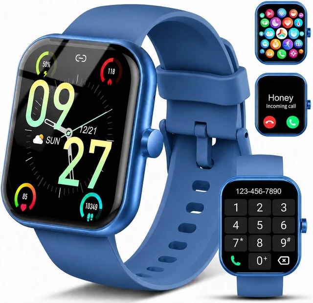 Main image of Coucur Smart Watch for Men Women (Answer/Make Call), 1.83" HD Touchscreen Fitness Tracker, 110+ Sport Modes, Fitness Watch with Heart Rate/Sleep Monitor/Step, Waterproof Smartwatch for Android