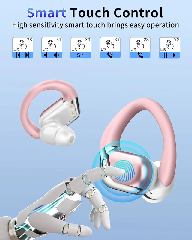 Alt view image 7 of 7 - Wireless Earbuds, Bluetooth Headphones Hi-Fi Stereo Bass Ear Buds,QSR-USXZ-X9