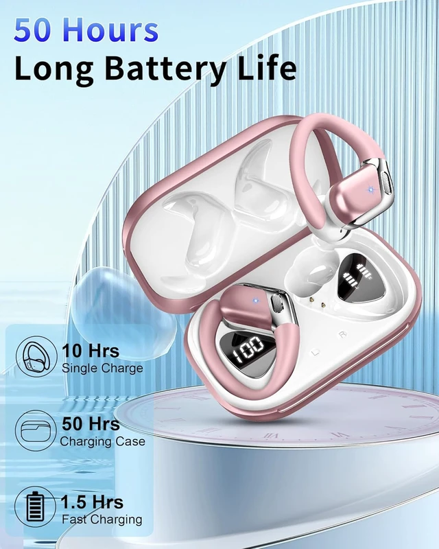 Alt view image 5 of 7 - Wireless Earbuds, Bluetooth Headphones Hi-Fi Stereo Bass Ear Buds,QSR-USXZ-X9