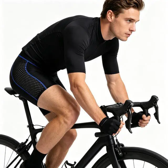 Alt view image 2 of 7 - Cycling Shorts for Men Bike Underwear with 5D Padded Bike Underwear, Quick-Dry Breathable Bike Briefs, Shockproof Bicycle Liner Shorts for Mountain Road Biking