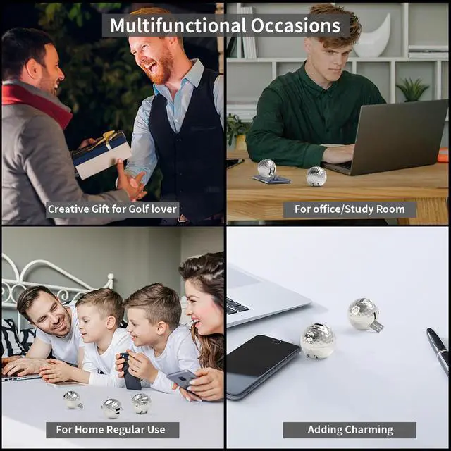 Alt view image 6 of 6 - KDYNIX Golf Ball Dual USB C Charger 20W+20W Fast Charging Block, 2-Port Wall Adapter for iPhone 17/16/15/14, Galaxy S25/S24, iPad Pro, Unique Golfer Gift for Christmas Father's Day