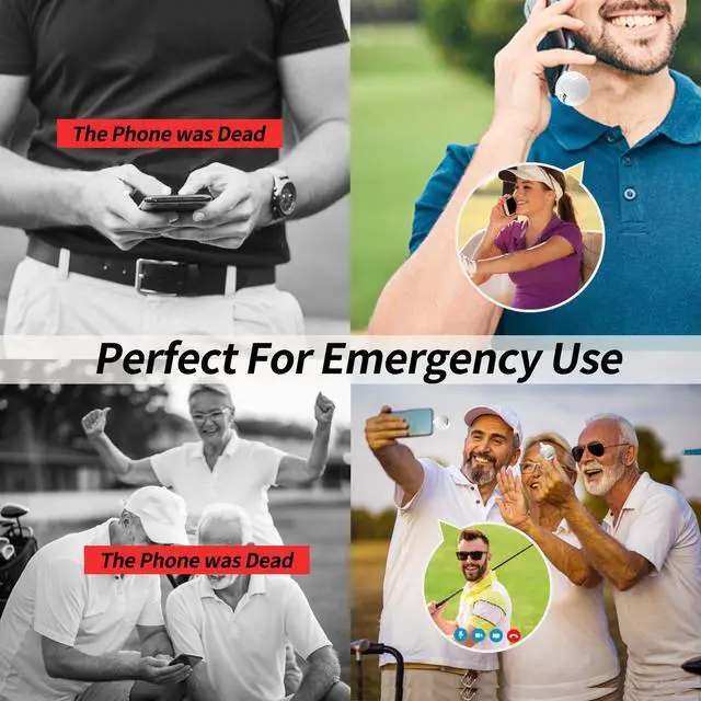 Alt view image 7 of 7 - KDYNIX Golf Ball Mini Power Bank 2000mAh Portable Charger with Foldable Plug, USB-C Fast Charging for iPhone 17/16/15 Galaxy, Perfect Christmas Father's Day Gift for Golfers Basketball Golf