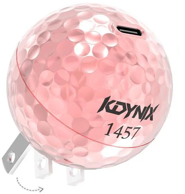 Main image of KDYNIX Golf Ball USB C Charger 20W Fast Charging Block, GaN Wall Adapter for iPhone 17/16/15 Series, Galaxy S25/S24, iPad Pro, Unique Golfer Gift for Christmas Father's Day Birthday