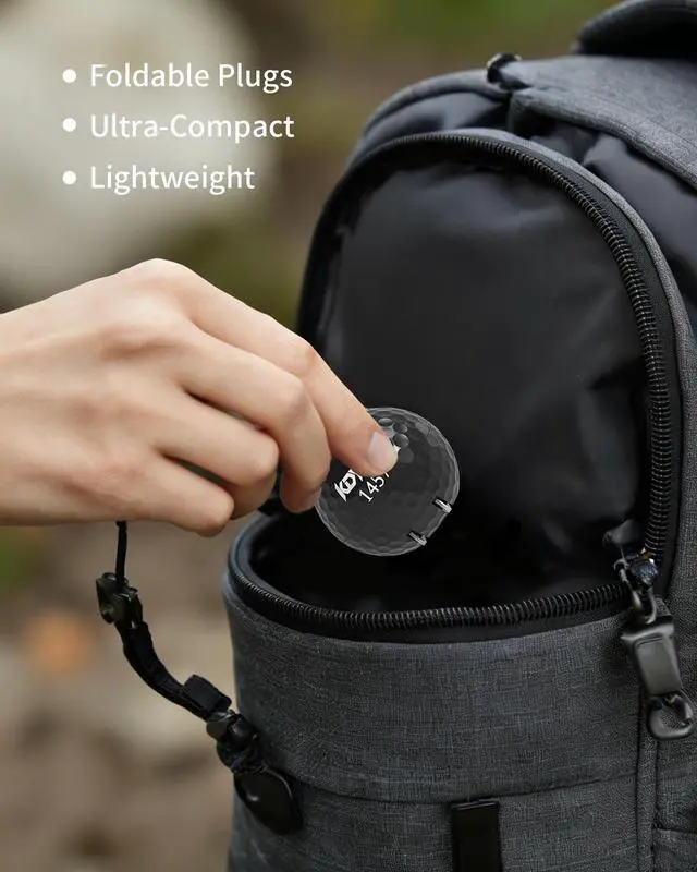 Alt view image 6 of 7 - KDYNIX Golf Ball USB C Charger 2-Pack 20W Dual Port, Foldable Plug Fast Charging Block with GaN III Technology for iPhone 16/15/14, Samsung Galaxy, iPad, Golfer Gift Black Golf