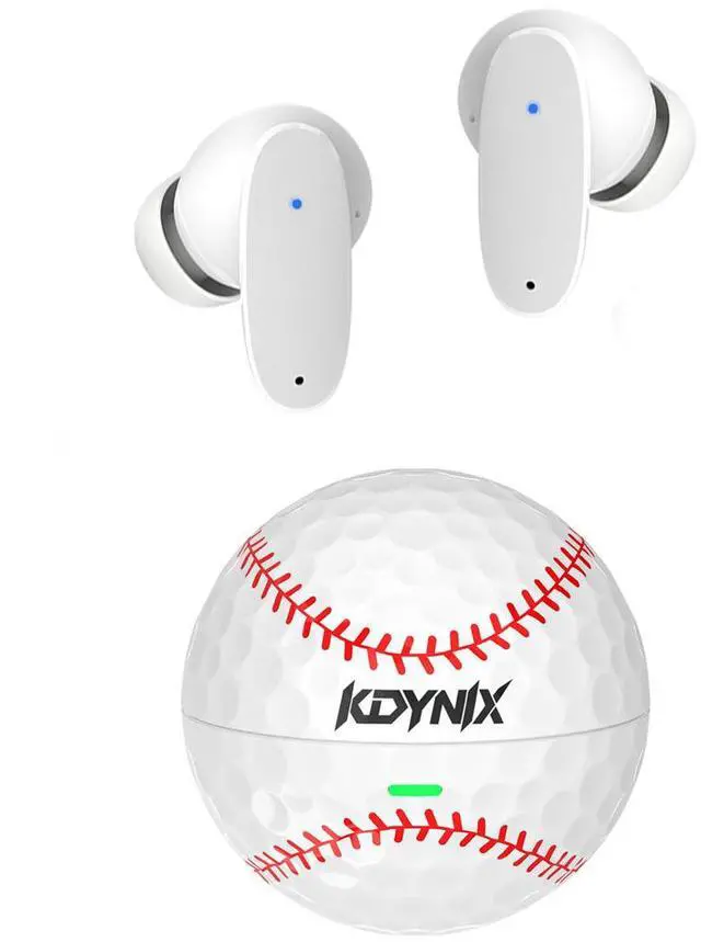 Main image of KDYNIX Golf Ball Wireless Earbuds Bluetooth 5.4 Headphones, ANC Noise Canceling Sports Earphones with 13mm Bass Drivers, IPX7 Waterproof, 18H Playtime USB-C Charging, Holiday Gift for Golfers
