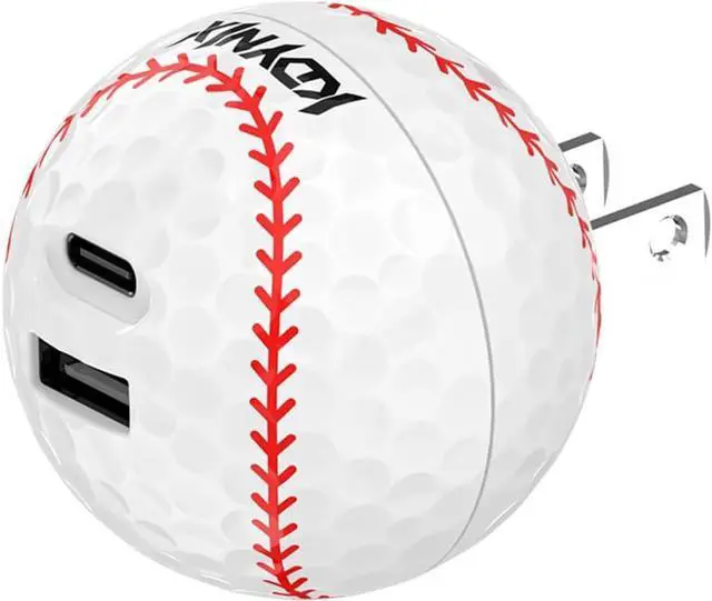 Main image of KDYNIX 45W USB C Wall Charger, Creative Ball 2-Port Fast Charger Block for iPhone 17/16/15 Series, Galaxy S25/S24, Pixel 10/9, MacBook Pro/Air, Dell XPS, iPad Pro