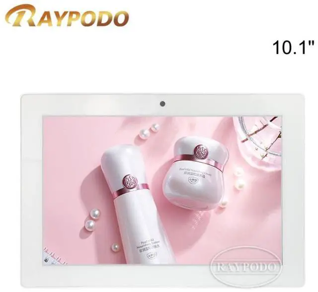 Main image of Raypodo 10.1-inch Wall Mount Tablet, RK3566 2GB+32GB, White, 10-Point Capacitive Touch Digital Signage, Indoor Commercial Electronic Displays(not include a battery, not Consumer Tablet)