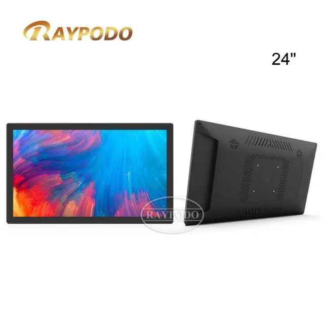 Alt view image 3 of 6 - Raypodo 23.8-inch RK3566 Black 2GB+16GB | All in One PC | Digital Signage | Touchscreen | Indoor Displays | Android Tablet | Digital Kiosks (not include a battery, Not Consumer Tablet)