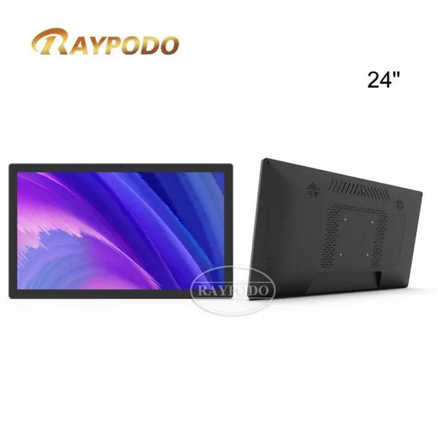 Alt view image 6 of 6 - Raypodo 23.8-inch RK3566 Black 2GB+16GB | All in One PC | Digital Signage | Touchscreen | Indoor Displays | Android Tablet | Digital Kiosks (not include a battery, Not Consumer Tablet)