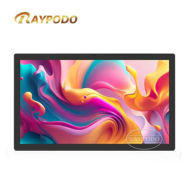 Alt view image 3 of 5 - Raypodo 21.5-inch RK3566 Black 2GB+16GB | All in One PC | Poe Tablet | Tablet with HD-MI Output | 24/7 Operation | Touchscreen | Digital Kiosks (not include a battery, Not Consumer Tablet)