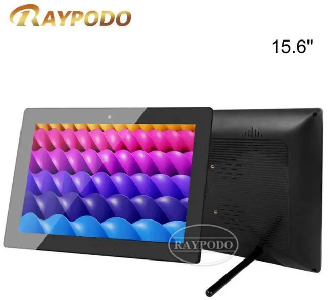 Main image of Raypodo 15.6-inch RK3566 Black 2GB+16GB | All in One PC | Poe Tablet | Indoor Displays | Touchscreen | Tablet Ethernet | Digital Kiosks (not include a battery, Not Consumer Tablet)