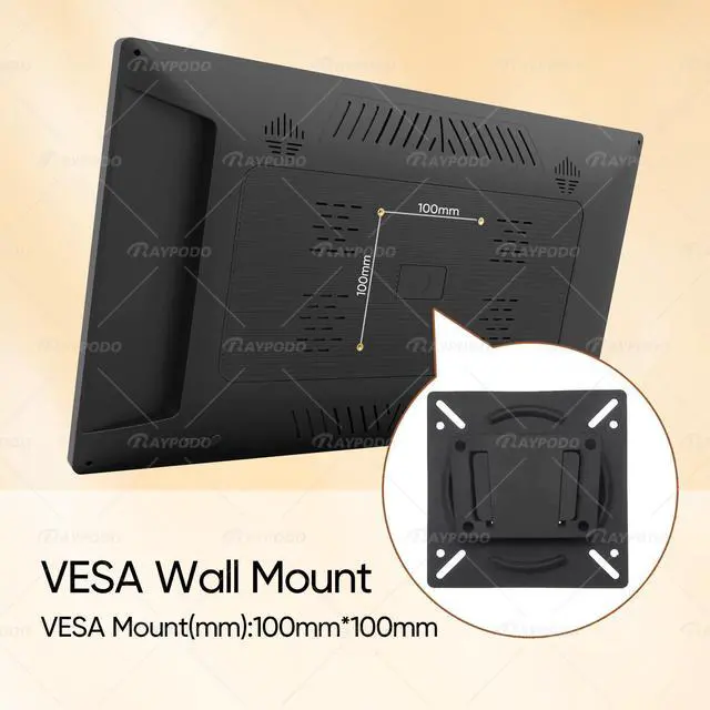 Alt view image 4 of 7 - Raypodo 21.5-Inch RK3568 2GB+32GB Android 11 Black All in One PC Poe Tablet Touchscreen for 24/7 Digital Kiosks (not include a battery, Not Consumer Tablet)